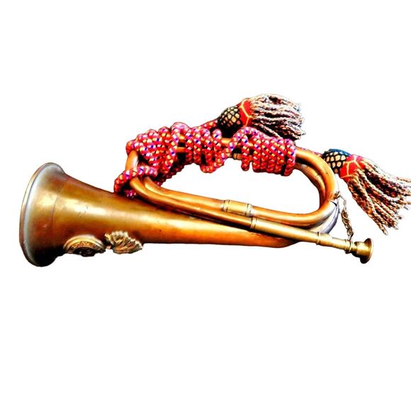 Excellent Shape Royal Welsh Fusiliers 23rd Regiment Bugle ~WW1 Museum Quality - Picture 4 of 13